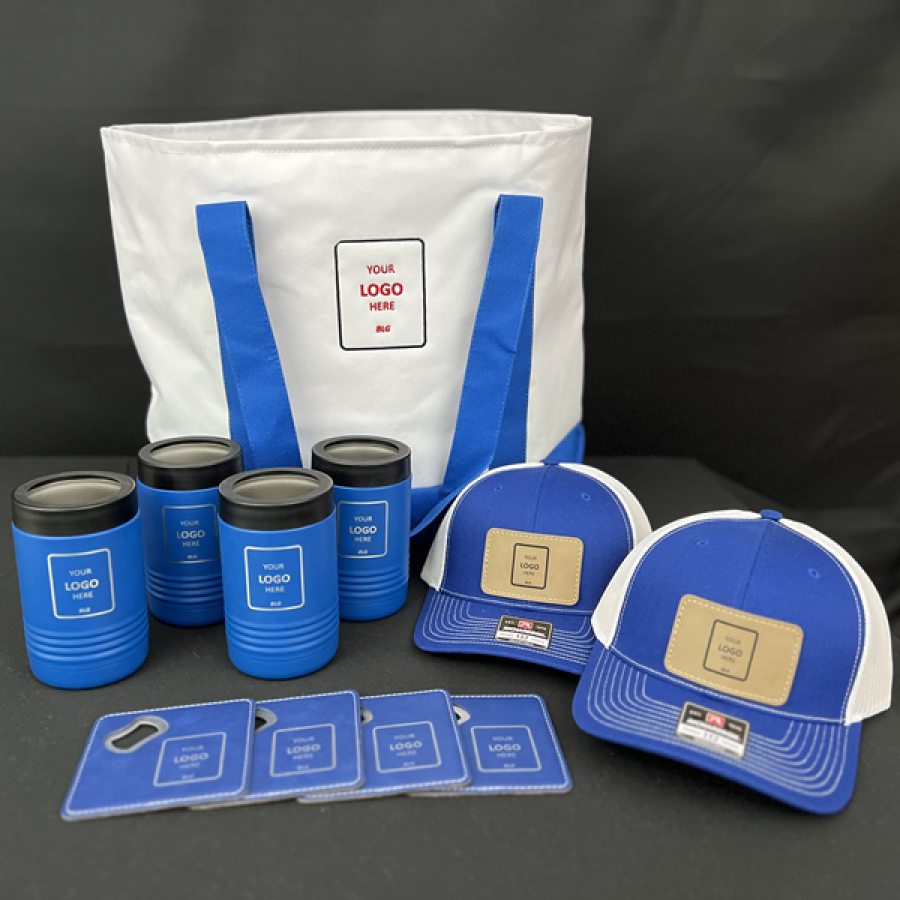 Custom Branded Welcome Package in Royal Blue