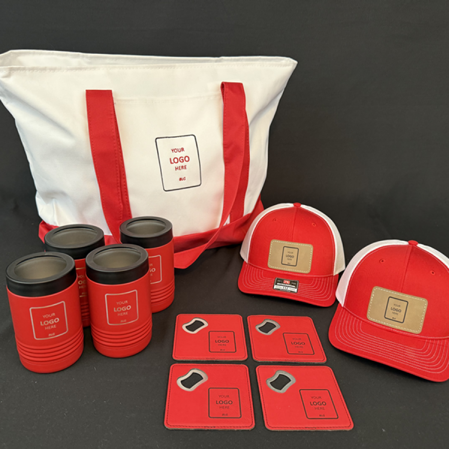 Custom Branded Welcome Package in Red