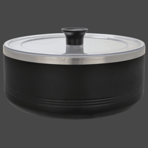3 quart serving bowl in black