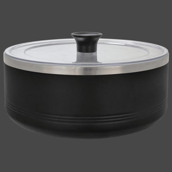 3 quart serving bowl in black