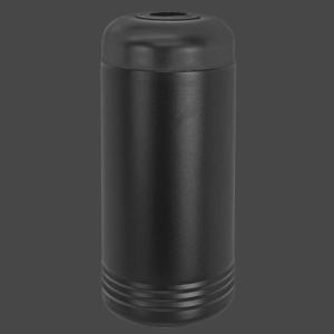 black wine chiller on dark background