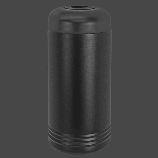 black wine chiller on dark background