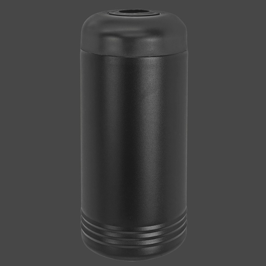 black wine chiller on dark background