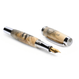 Fountain pen made from reclaimed wood