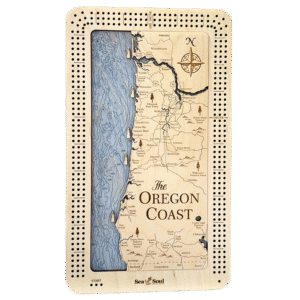 13inch by 24inch rectangular cribbage game board